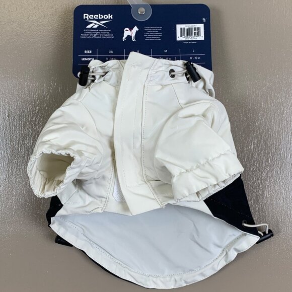 Reebok XS Pet Dog Windbreaker Jacket With Hood Hook & Loop 11-13 Inches - Picture 3 of 6
